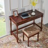 Vanity Bench Stool with Padded Cushion, Piano Bench with Solid
