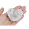 YATOJUZI YATOJUZI Angel Aura Quartz Crystals Geode 1.96-2.36" Heart Crystal