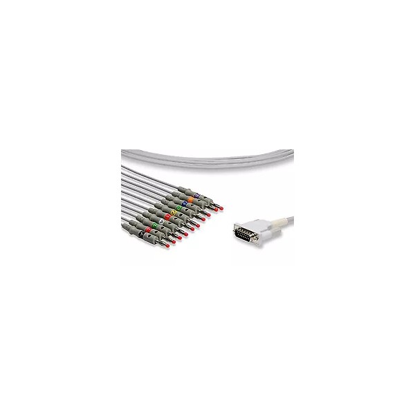 bulbsandbatteries Replacement for 719653 DIRECT-CONNECT EKG CABLES (for WELCH ALLYN)