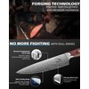 Hinye 8" High Carbon Stainless Steel Kitchen Chef Knife, Redwood