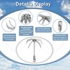 GanFindX Stainless Steel Grappling Hook Folding Claw Design for Camping