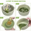 5PCS Matcha Whisk Set,17 oz Ceramic Matcha Bowl Kit,Japanese Tea