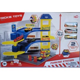 Dickie Toys CITY PARKING STATION PLAYSET WITH 2 CARS 3 LEVELS NEW DICKIE TOYS