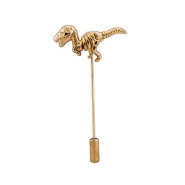 Knighthood Gold Dinosaur Lapel Pin Badge Coat Suit Collar Accessories Brooch for Men Golden