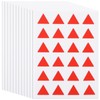 Ciieeo 12 Sheets Triangle Map Marker Stickers, Red Adhesive Stickers