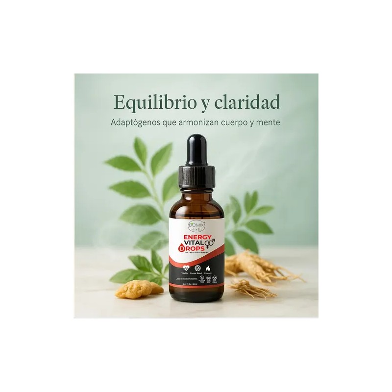 Gotas Biomix Energy Vital Energía Deseo Vitalidad Maca Magnesio