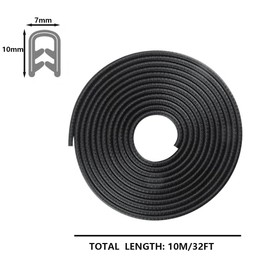 32.8Ft(10M) Car Door Edge Guards,Edge Trim,No Glue Car Door Entry Guard Protective Strip for Car, Truck, SUV and ATV,Sedans (32FT/10M)
