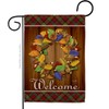 Breeze Decor Fall Wreath Garden Flag Harvest & Autumn Scarecrow