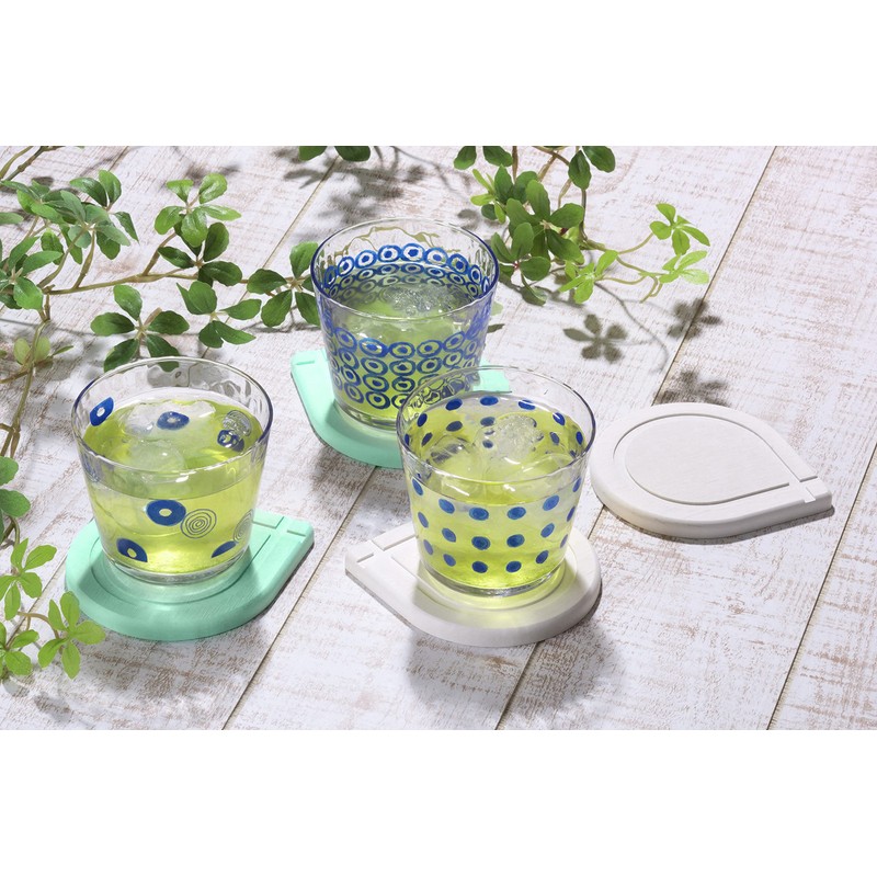 Osumu Coasters, Table, Water Drops, Convenient, Cute Set, Diatomaceous Earth,