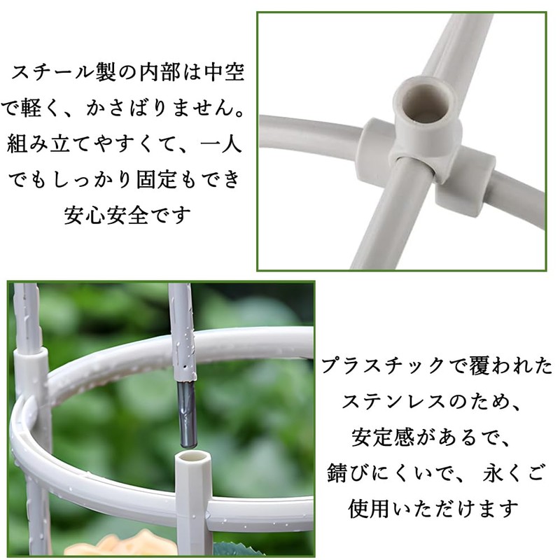 White / Diameter 7.9 inches (20 cm), Height 43.3 inches