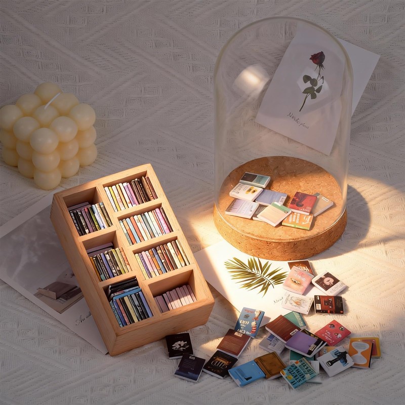The Left Bridge Anxiety Bookshelf, Miniature Bookcase, Mini Bookshelves for