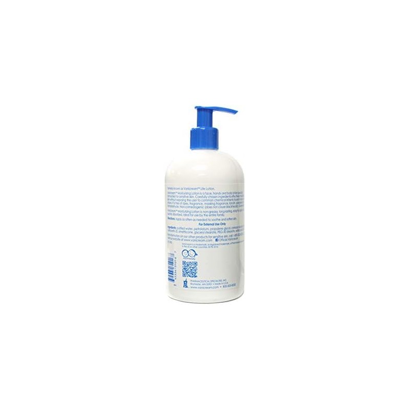 Vanicream Lite Lotion Bottle With Pump 16 Oz (2 Pack)