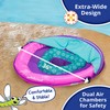 SwimSchool Deluxe Baby Pool Float with Adjustable Canopy - 6-24