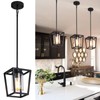 SGLfarmty Black Pendant Lights Kitchen Island, 1-Light Light Fixtures, Farmhouse