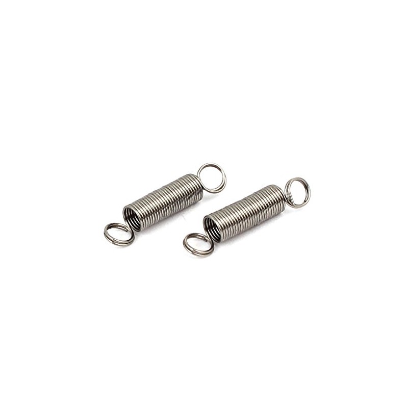 sourcingmap 0.3mmx3mmx15mm 304 Stainless Steel Tension Springs Silver Tone 10pcs