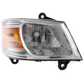 Evan Fischer Driver and Passenger Side Headlight for Dodge Grand Caravan 2008-2010 Halogen With bulb(s) Replaces# 5113333AD-PFM 5113332AD-PFM