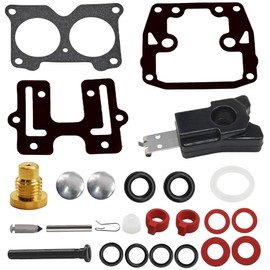 JLM MARINE JLM MARINE 439076 Carburetor Rebuild Kit for Johnson Evinrude OMC 9.9-235 HP Outboard Motors 390241 387730 391343 18-7046
