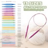 13 Pairs Interchangeable Circular Knitting Needle Set