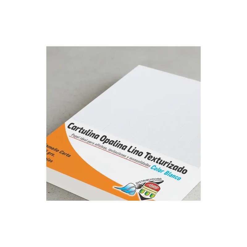 Cartulina Lino Texturizada Blanca 225gr Tela Importada Carta