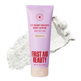 First Aid Beauty - KP Bump Eraser Body Scrub, Keratosis Pilaris Exfoliator with Glycolic and Lactic acids, Helps Reduce Chicken Skin Bumps, Safe for Sensitive Skin