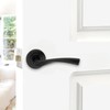 Infinity Decor Pair of Twisted Lever Latch Door Handles on