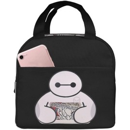 Asamike Lunch Bag, Handbag, Cute, Big Capacity, Lunch Box, Lunch Box, Insulated Bag, With Pockets, Food Storage, Insulated, Bento Box, For Work or School Commutes, Unisex