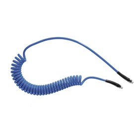 Prevost Coiled Quality Polyurethane Air Compressor Spiral Coil Hose Recoil 1/4" MNPT (13')