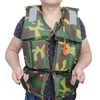 Camouflage Adult Boating Swimming Life Jacket Buoyancy Aid Polyester Floating