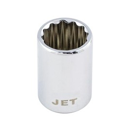 JET - 1/4-Inch Drive, mm, Point, Metric Chrome Socket