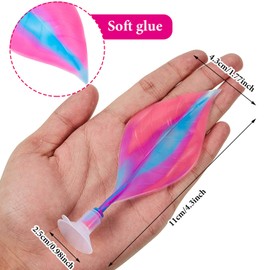 WILLBOND 2 Pieces Silicone Betta Bed Leaf Hammock for Betta Fish, Betta Fish Bed, Practical Resting Spot, No BPA, Comfortable and Safe