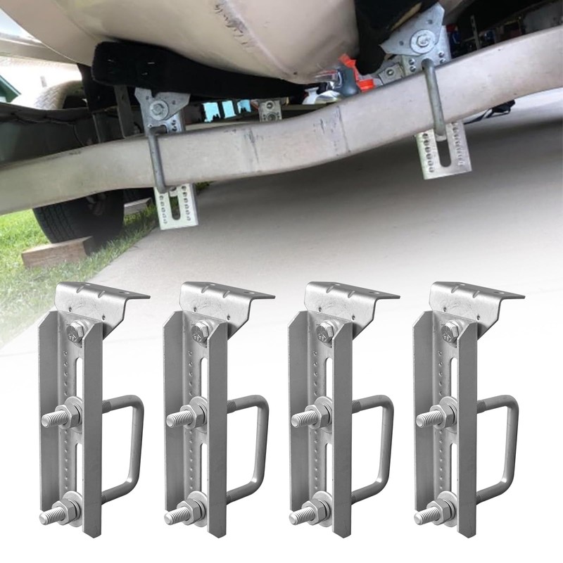 HHGKPVX 8inch Boat Trailer Bunk Brackets for 1.5" x 3",