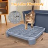 TAILRYTH Elevated Cat Litter Mat Large,19.7"×15.8"×3.6",Double Layer Kitty Litter Trapping