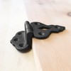 Renovators Supply Manufacturing Cabinet Hinges 2 in. Black Wrought Iron