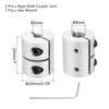MECCANIXITY 2PCS Shaft Coupling 5 to 8mm(ID) 25mm(L) Aluminum Alloy
