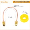 gohantee High Flow Copper Propane Gas Pigtail POL x POL