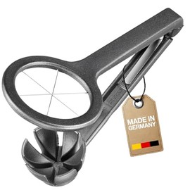 Westmark Columbus Black Edition Egg Divider - Egg Slicer for Even Splits - Extra Sharp Stainless Steel Wires - Anthracite