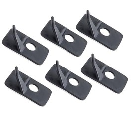 KURUGEILI 6pcs Kunststoff Pfeil Rest Schwarz Recurve Bogen Pfeil Rest für RH