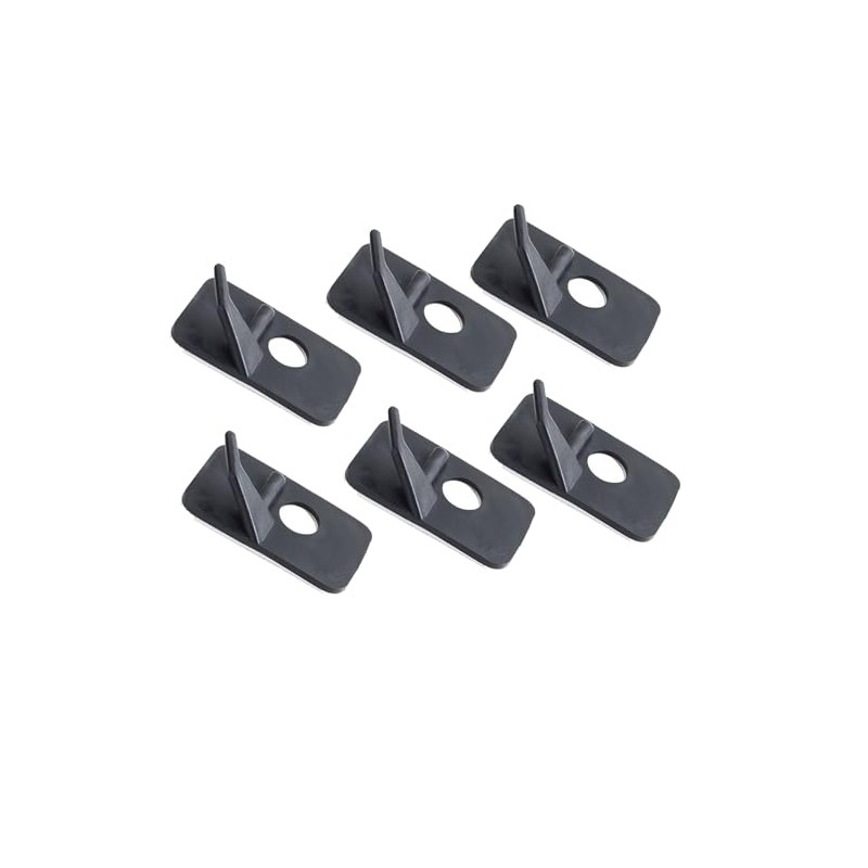 KURUGEILI 6pcs Kunststoff Pfeil Rest Schwarz Recurve Bogen Pfeil Rest