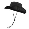Croogo Fishing Hat Cowboy Style Boonie Hat Summer Wide Brim