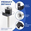 sourcing map 2Pcs J-Hook Crossover, Aluminum Car Truck Toolbox Mounting