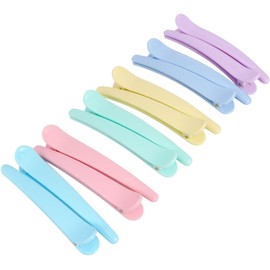 Baluue 12 Piezas Pinzas Peinar Pato para Colores Grandes de Plástico de Apertura Fácil y Sujeción Firme, Diseño Simple, Uso Profesional Color Aleatorio