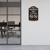 No Smoking No Vaping Signs 12 x 8 Inches No