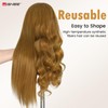 WIGNEE Professional Cosmetology Mannequin Head with Synthetic Hair Blonde