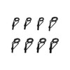 LannuMet 8pcs Fishing Rod Tip Top Guide Set Fishing Rod