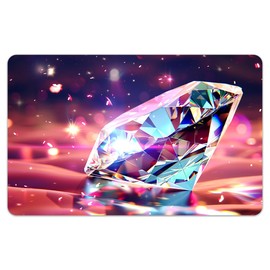 Peacoblue Bank Card Sticker Diamond Credit Debit Card Custom Skin Cover Protector, 4 Styles Waterproof Scratch-Proof and Attractive Decal for Most Popular EBT Transportation Key Card