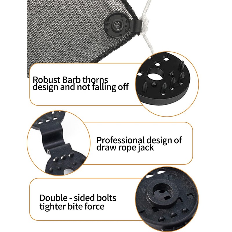 luvilly30 Pack Black Heavy Duty Shade Cloth Clips, Shade Cloth