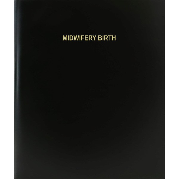 BookFactory® Midwifery Birth Log Book/Journal/Logbook - 120 Page, 8.5"x11", Black Hardbound (XLog-120-7CS-A-L-Black(Midwifery Birth Log Book))