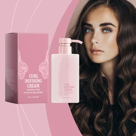 Crema Estilizadora para Cabello Rizado y Flequillo | Brillo Natural, Volumen y Fijación Flexible | Hidratación para un Peinado Suave