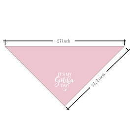 It's My Gotcha Day Dog Bandana, Pink Dog Bandana, Happy Gotcha Day, Dog Adoption Day, Pet Bandanas, Accessories for Dog Lover, Adoption Day Gifts, Pet Scarf (C57)
