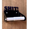 www.metalartetc.com Metal Art Toilet Paper Holder “SH*T!” w/Poop Emoji Man